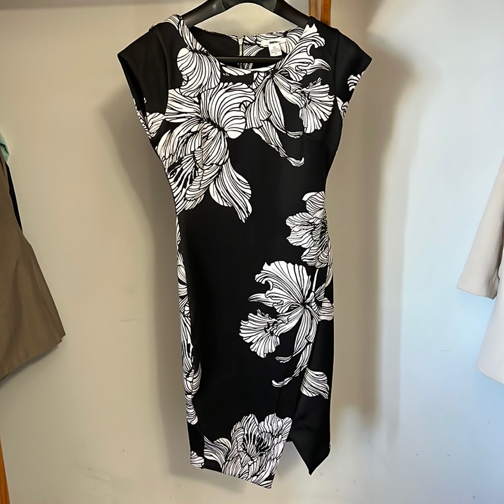 Small Black and White Pencil Dress